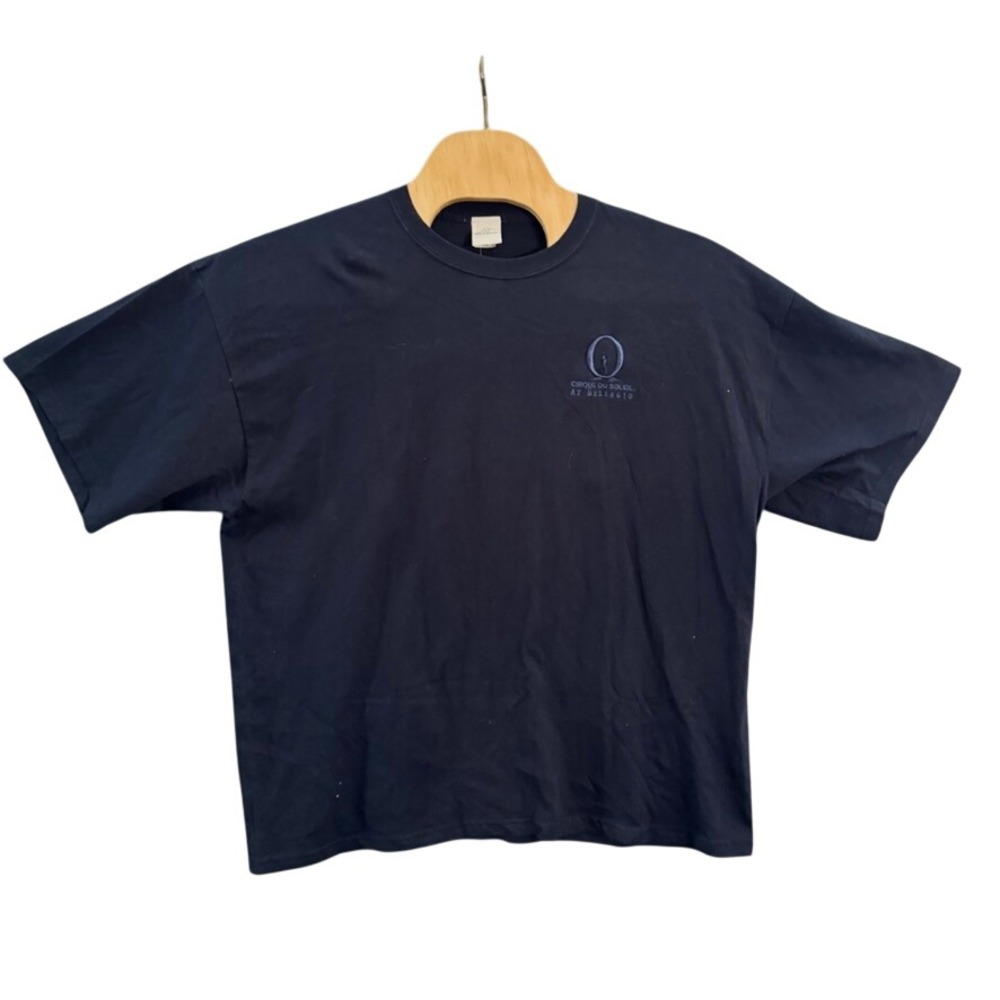NWT Vintage Cirque du Soleil O at Bellagio T Mens XXL Navy Cotton Made in USA